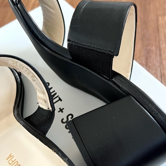 Saint + Sofia MAIDA Leather Block Heeled Mules - Picture 9 of 13